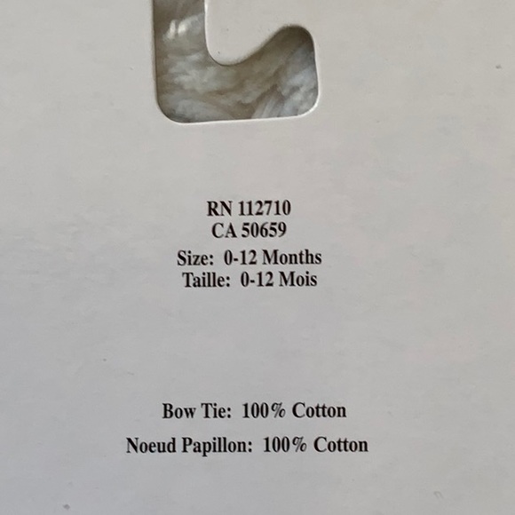 NWT Bow Tie And Burb Cloth Airplane Set - Picture 3 of 3